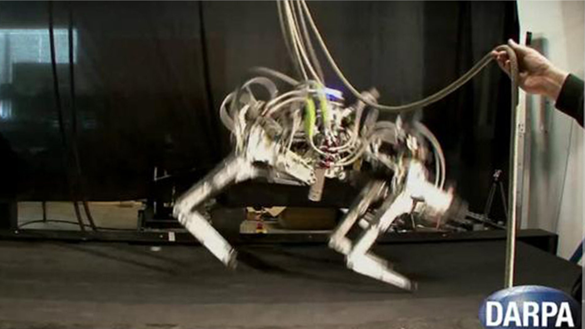 A robotic cheetah funded by the U.S. military sprinted at speeds of up to 18 mph to set a new land speed record.