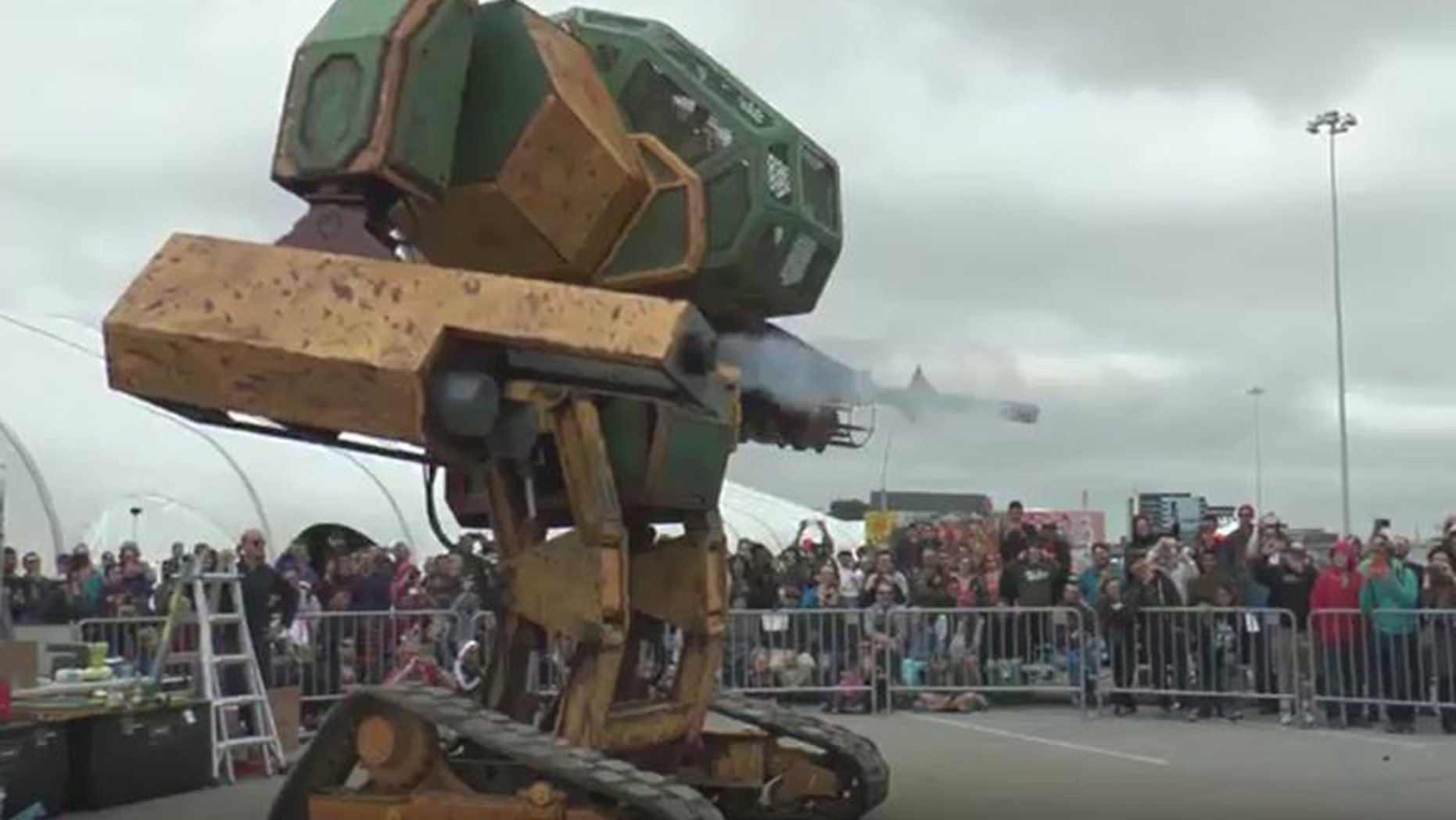 (Screenshot from MegaBots YouTube video)