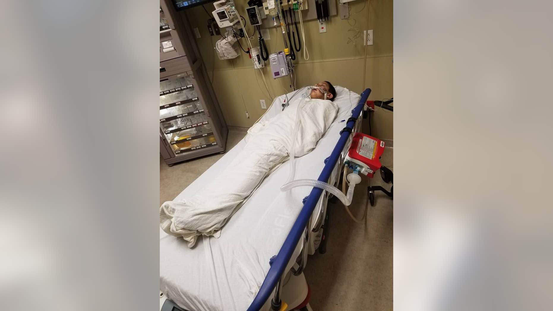 Fernando Hernandez, 9, was placed on life support at Children's Hospital Colorado in Aurora after being diagnosed with Hantavirus.