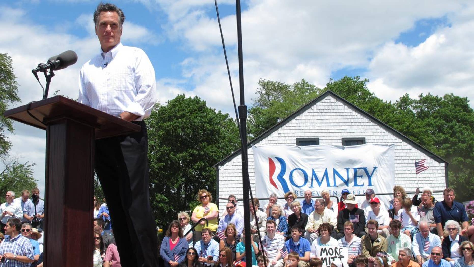 Former Gov. Mitt Romney announcing his candidacy for the Republican nomination June 2, 2011. (FOX News Photo)