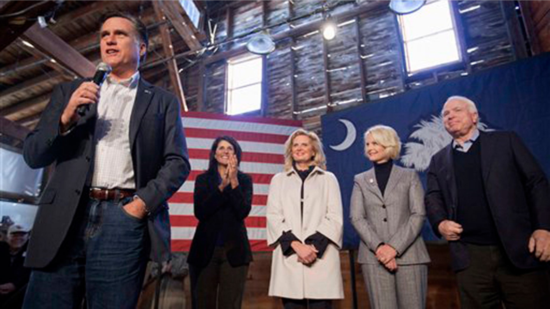 Jan. 6, 2012: Mitt Romney speaks at a campaign event in Conway, S.C.