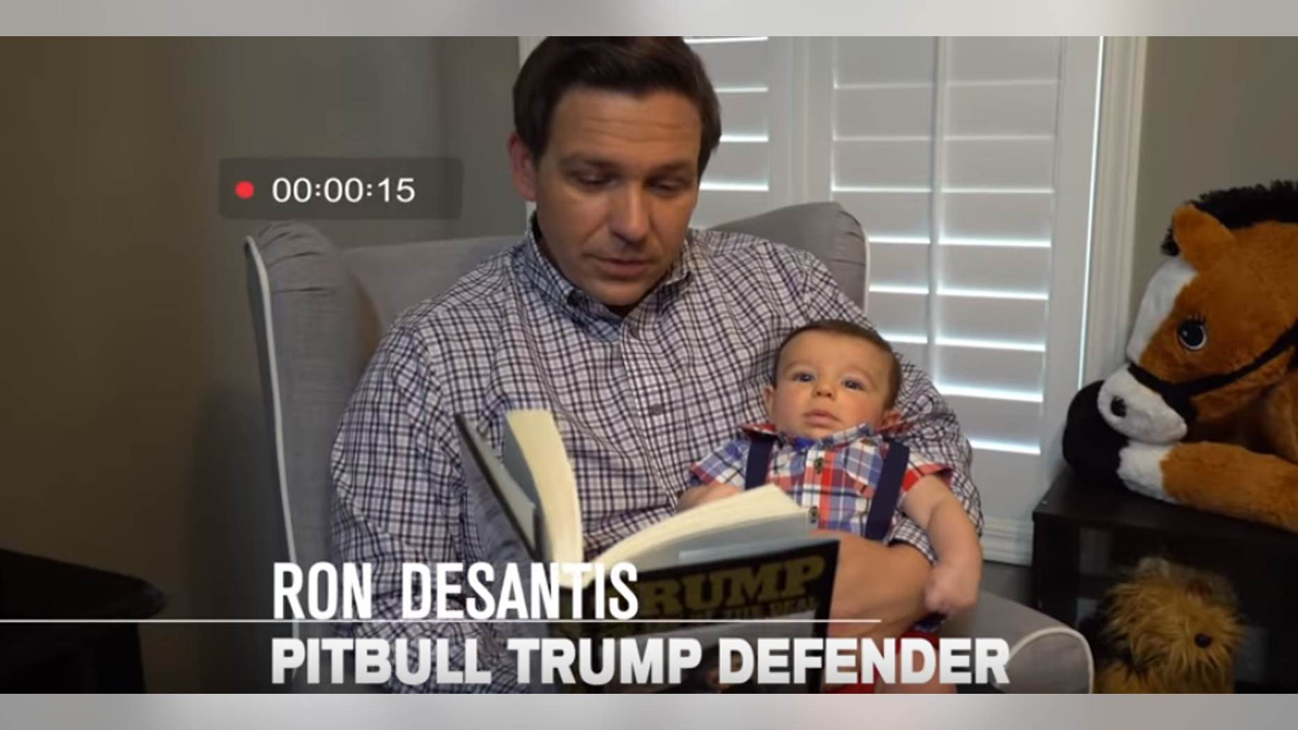 Florida Rep. Ron DeSantis, a gubernatorial hopeful, taught his children to "build the wall" and read to them from President Trump's book, "Art of the Deal," in a recent campaign ad.