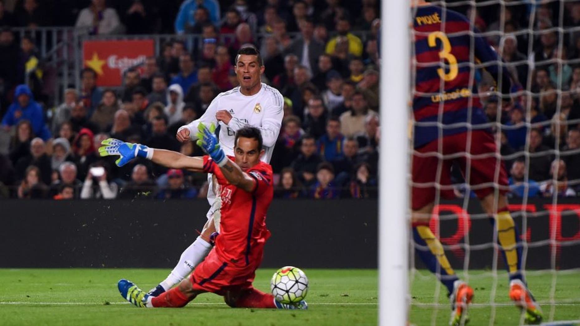 xxxx during the La Liga match between FC Barcelona and Real Madrid CF at Camp Nou on April 2, 2016 in Barcelona, Spain.