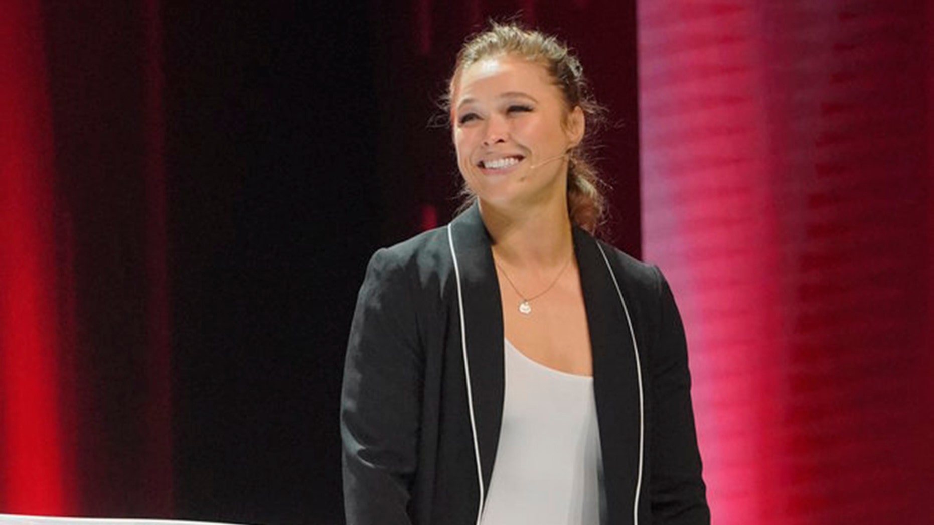 NBCUNIVERSAL UPFRONT EVENTS -- 2018 NBCUniversal Upfront in New York City on Monday, May 14, 2018 -- Pictured: Ronda Rousey, "WWE" on USA Network -- (Photo by: Paul Drinkwater/NBCUniversal)