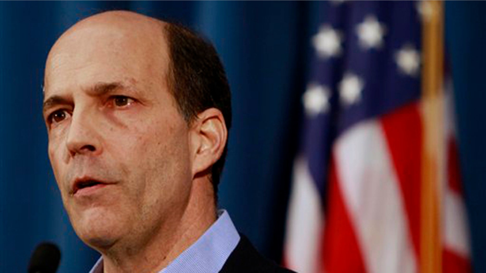 U.S. Ambassador John Roos addresses a press conference at the American Embassy in Tokyo, Japan, March 12.