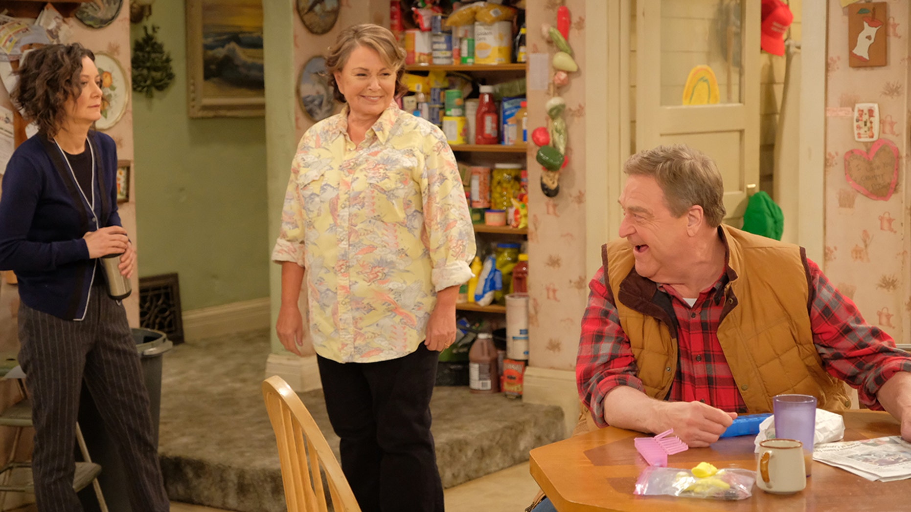 A Conner family moment in "Roseanne."