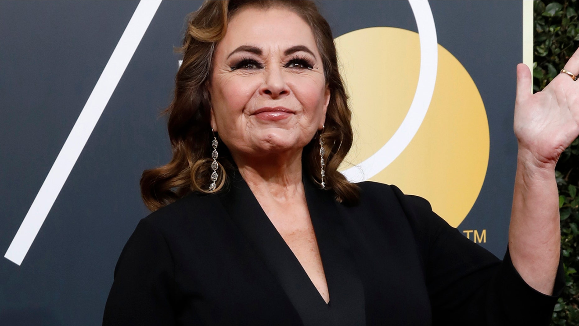 Roseanne Barr arrives at the 75th Golden Globe Awards in Beverly Hills, Calif. on Jan. 7, 2018.