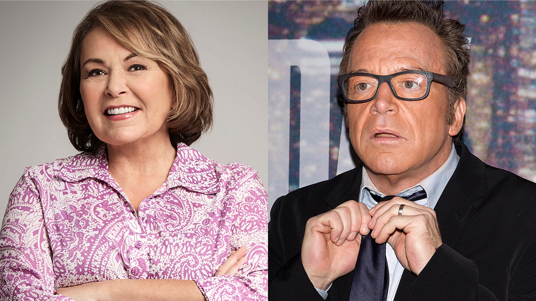 Tom Arnold, right, believes his ex-wife Roseanne Barr wanted the ABC sitcom canceled.