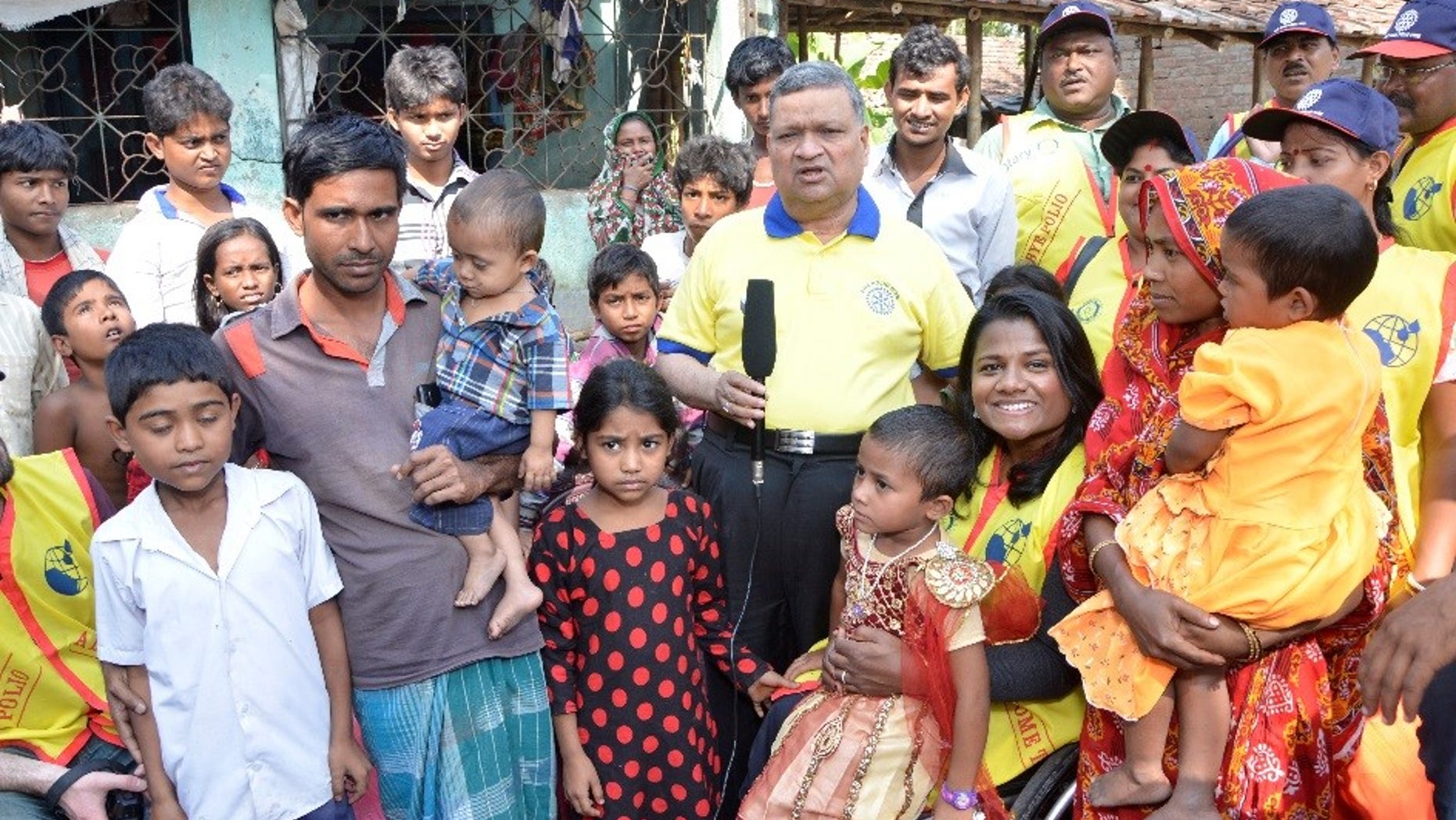 Rukhsar Khatoon with family. The last polio case in India was reported in 2011 and India was declared polio-free in 2014. This is Rukhsar and her family.