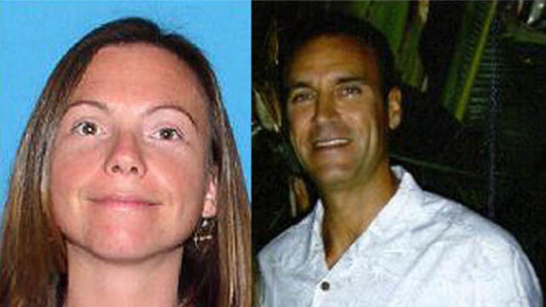 Police recruit Kelly Rothwell, left, was last seen in Pinellas County, Fla., March 12. Police have named her live-in boyfriend, David Perry, right, a suspect in her disappearance.