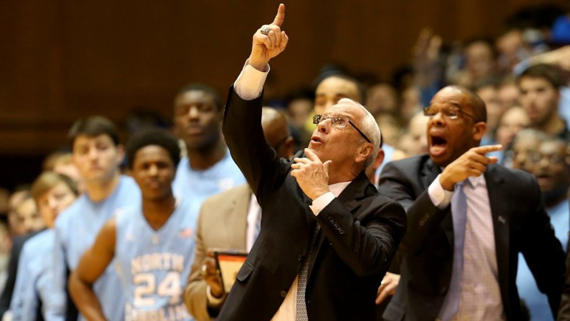 during their game at Cameron Indoor Stadium on March 5, 2016 in Durham, North Carolina.