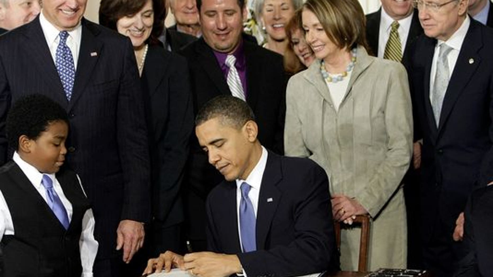 President Barack Obama signed the Affordable Care Act in the East Room of the White House in Washington in 2010.