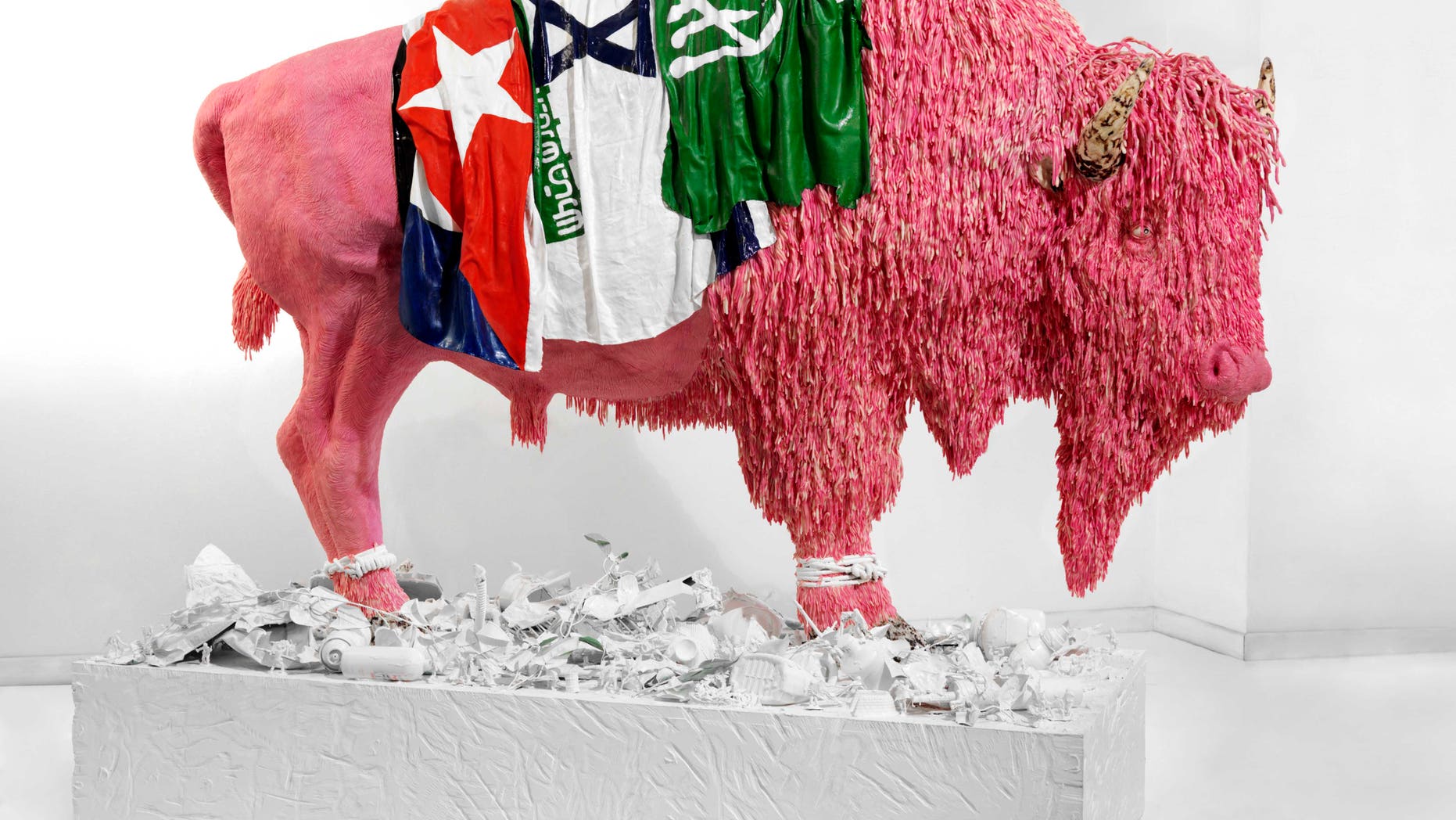 A bison made from bubblegum, 2007.