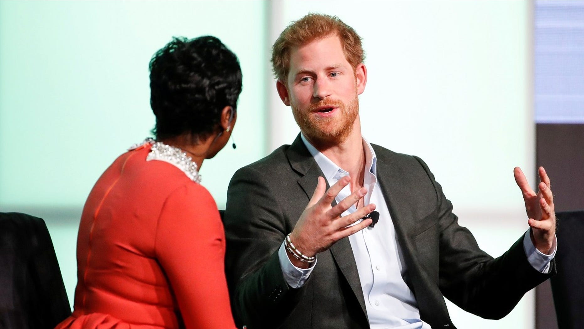 Prince Harry said on Tuesday that his late mother, Princess Diana, was his "ideal role model."