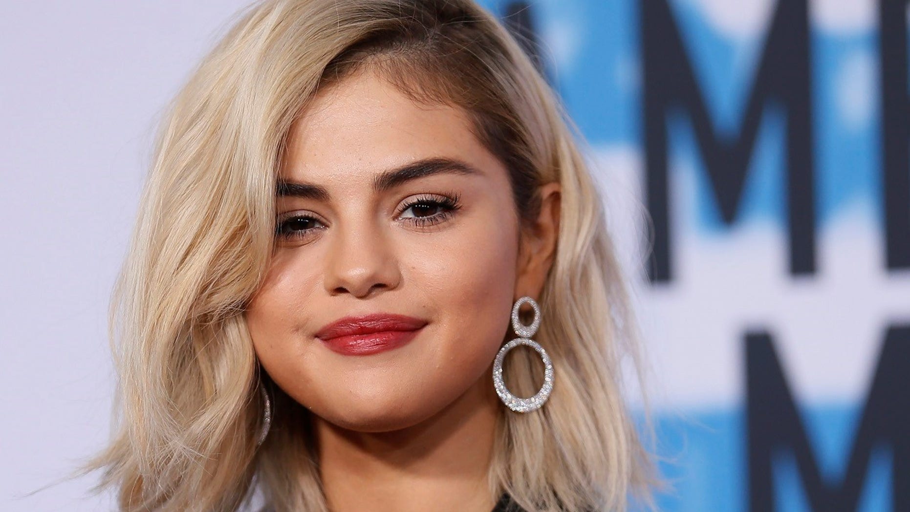 Selena Gomez at the 2017 American Music Awards on Sunday.