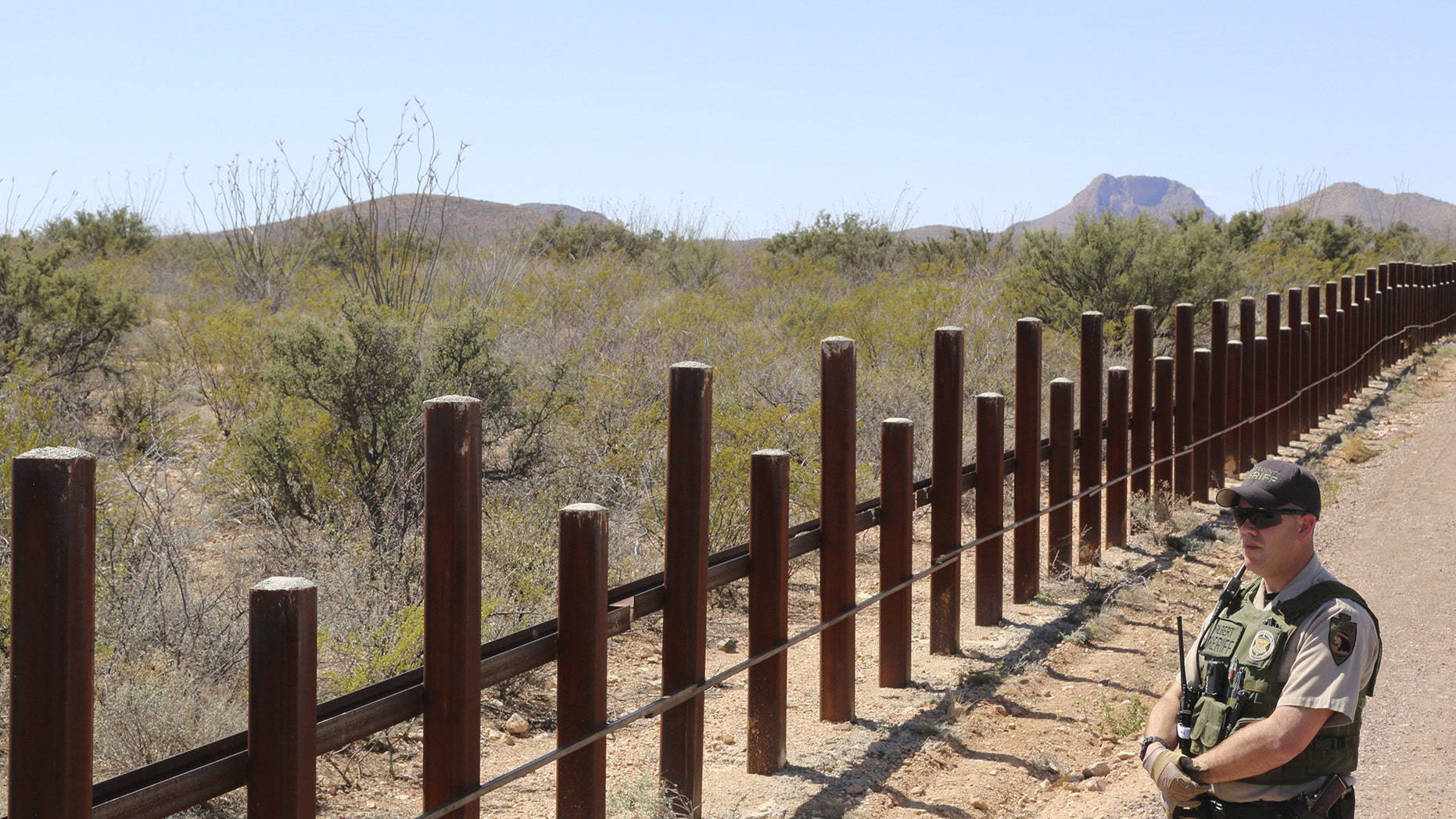 Border fence between the United States and Mexico near Douglas, Arizona March 18, 2016.