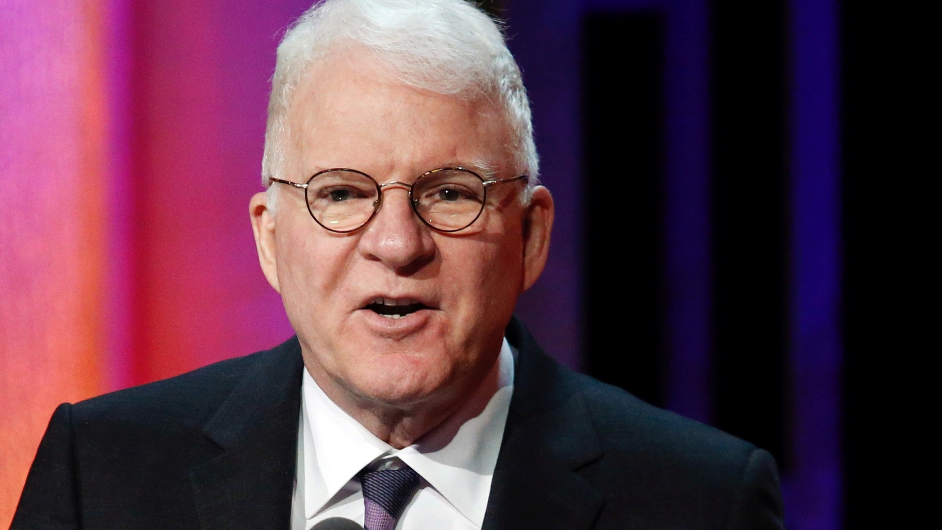Actor Steve Martin speaks onstage at the 75th Annual Peabody Awards in New York, U.S. May 21, 2016.