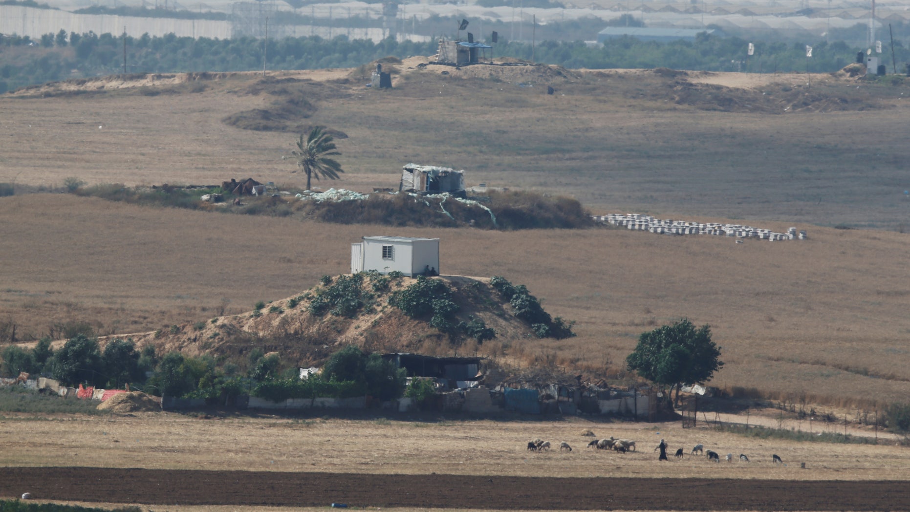 A scene near the Israel-Gaza border in May.