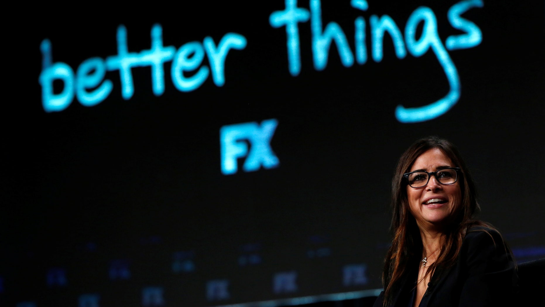 Creator and cast member Pamela Adlon speaks at a panel for the television series "Better Things" during the TCA FX Summer Press Tour in Beverly Hills, California U.S., August 9, 2016.