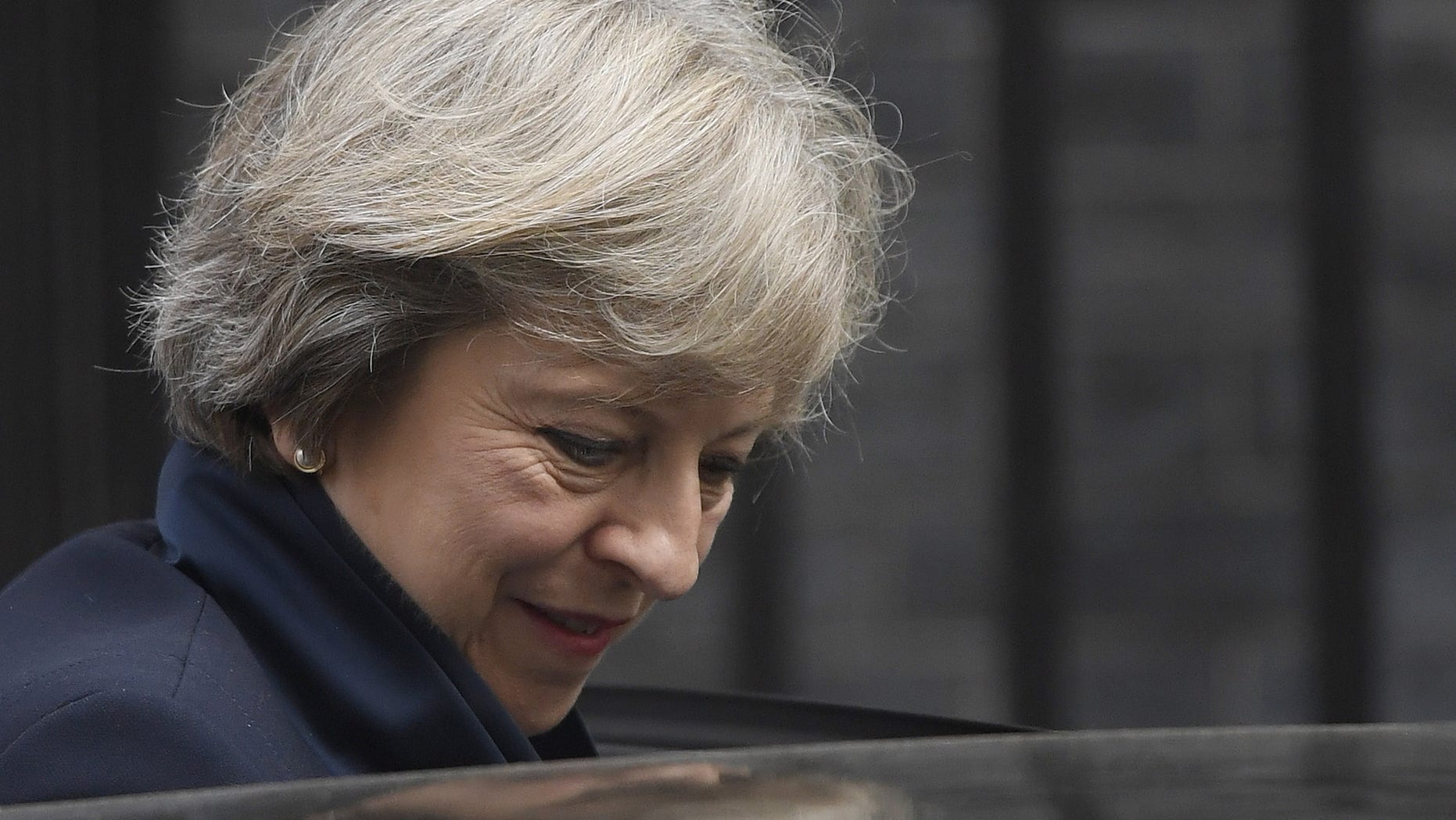 September 14, 2016: Britain's Prime Minister Theresa May leaves 10 Downing Street in central London, Britain.
