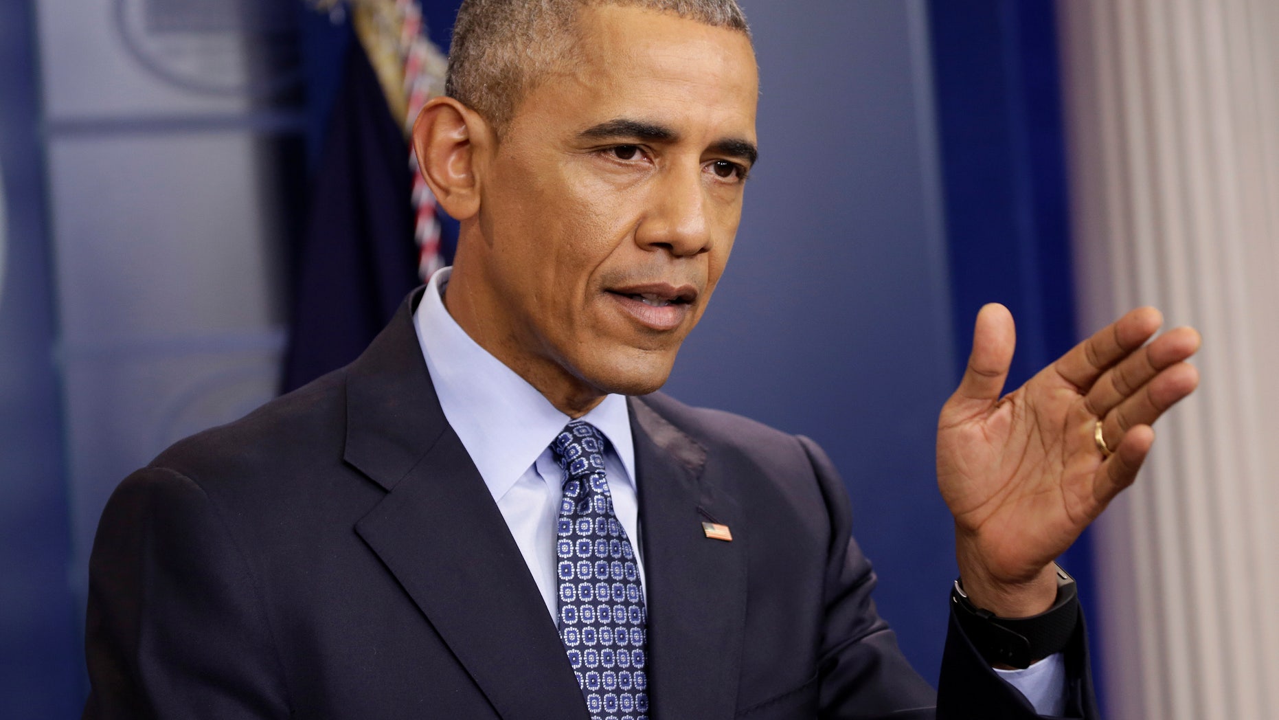 U.S. President Barack Obama speaks during his last press conference at the White House in Washington, U.S., January 18, 2017. (REUTERS/Joshua Roberts)