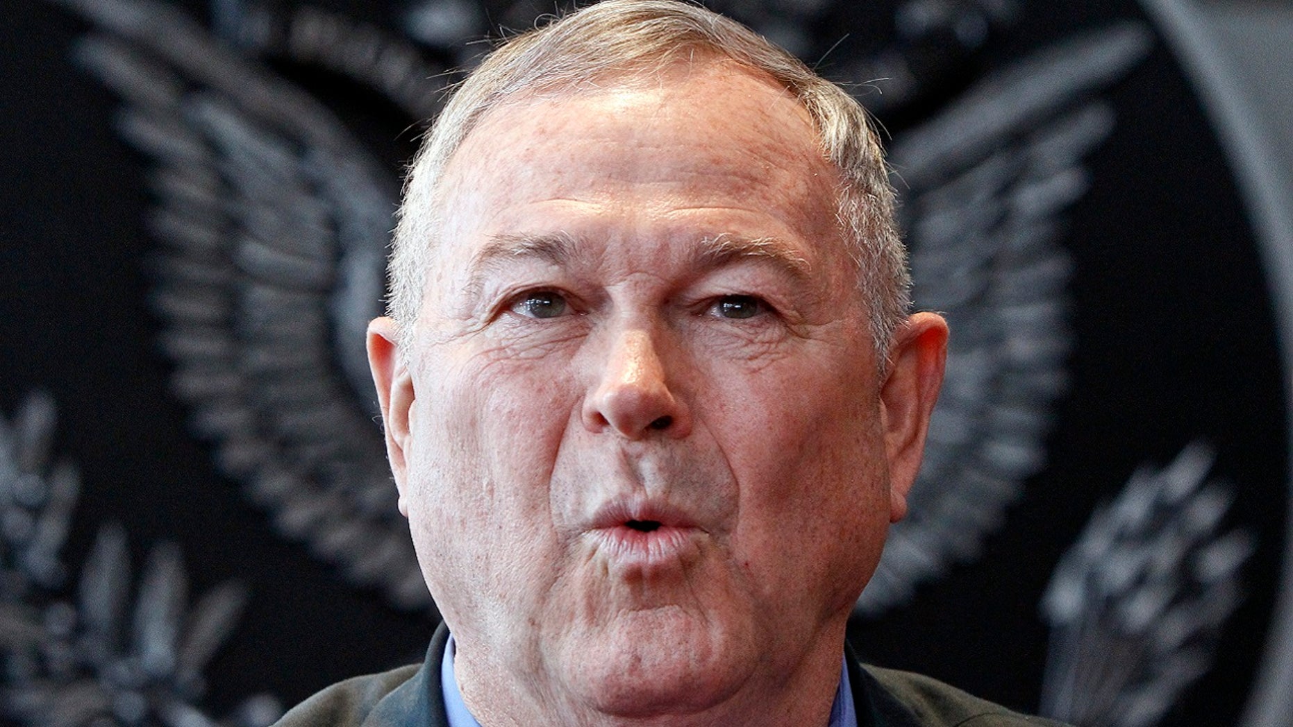 U.S. Rep. Dana Rohrabacher speaks at a news conference in Moscow, June 2, 2013.