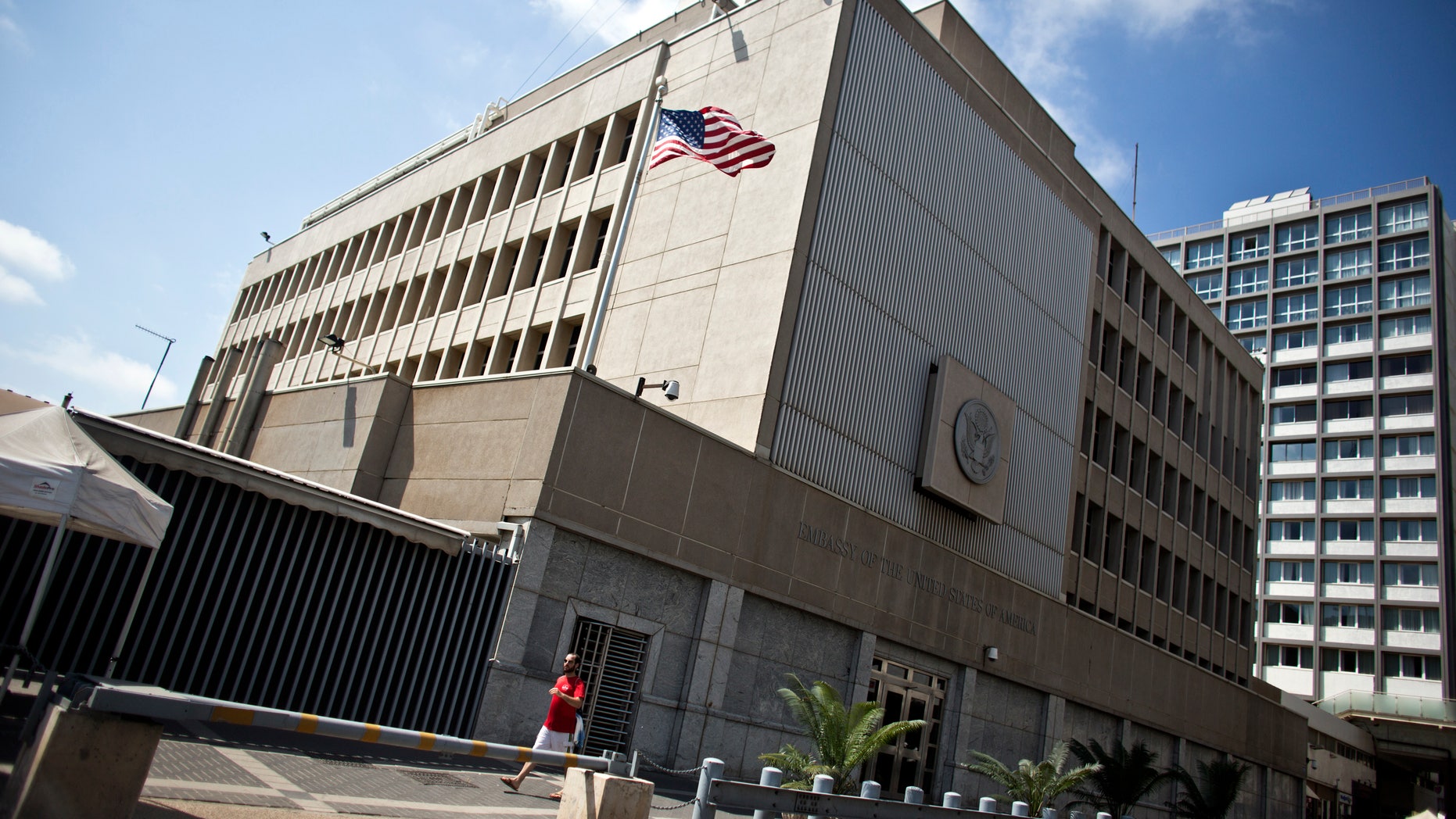 The U.S. Embassy in Tel Aviv.