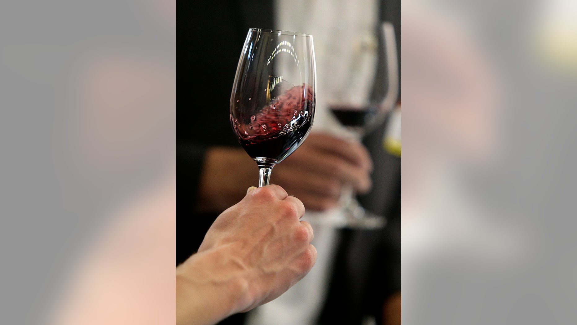 A glass of red wine. (Reuters)