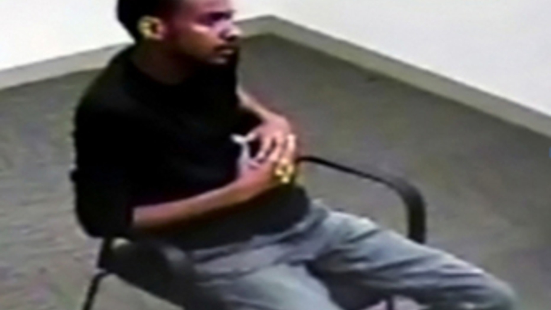 Muhanad Badawi is pictured during an interview with the FBI after his arrest in 2015.