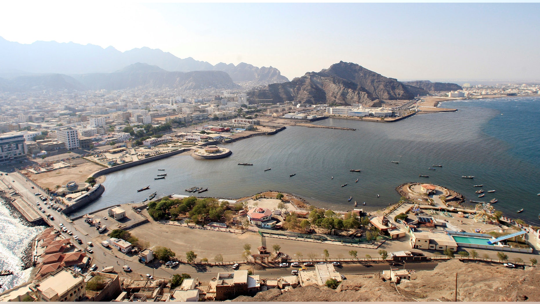 An aerial view of Aden.