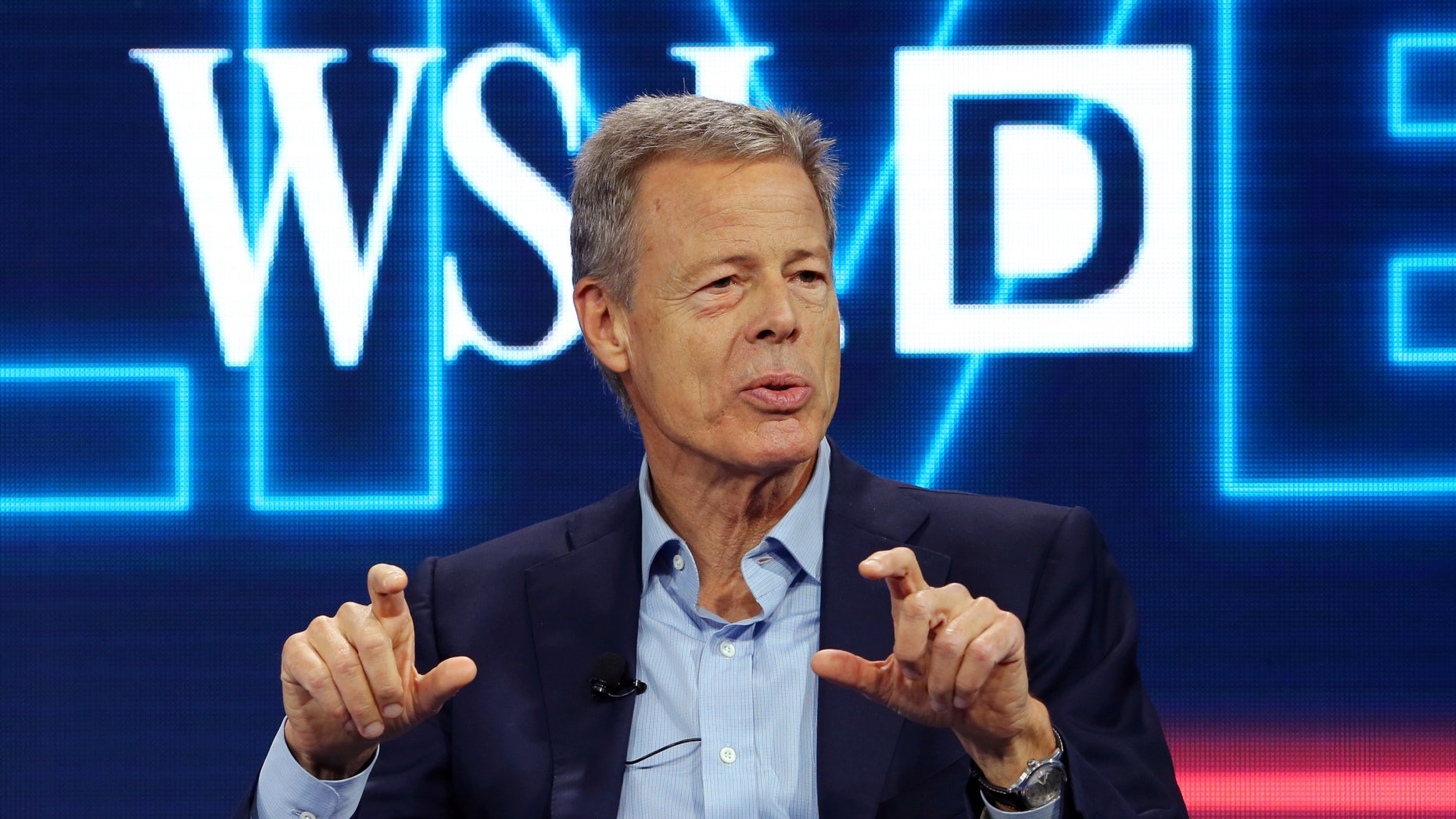 Time Warner Inc CEO Jeff Bewkes discuss his companies proposed merger with AT&T at the WSJD Live conference in Laguna Beach, California, U.S., October 25, 2016.