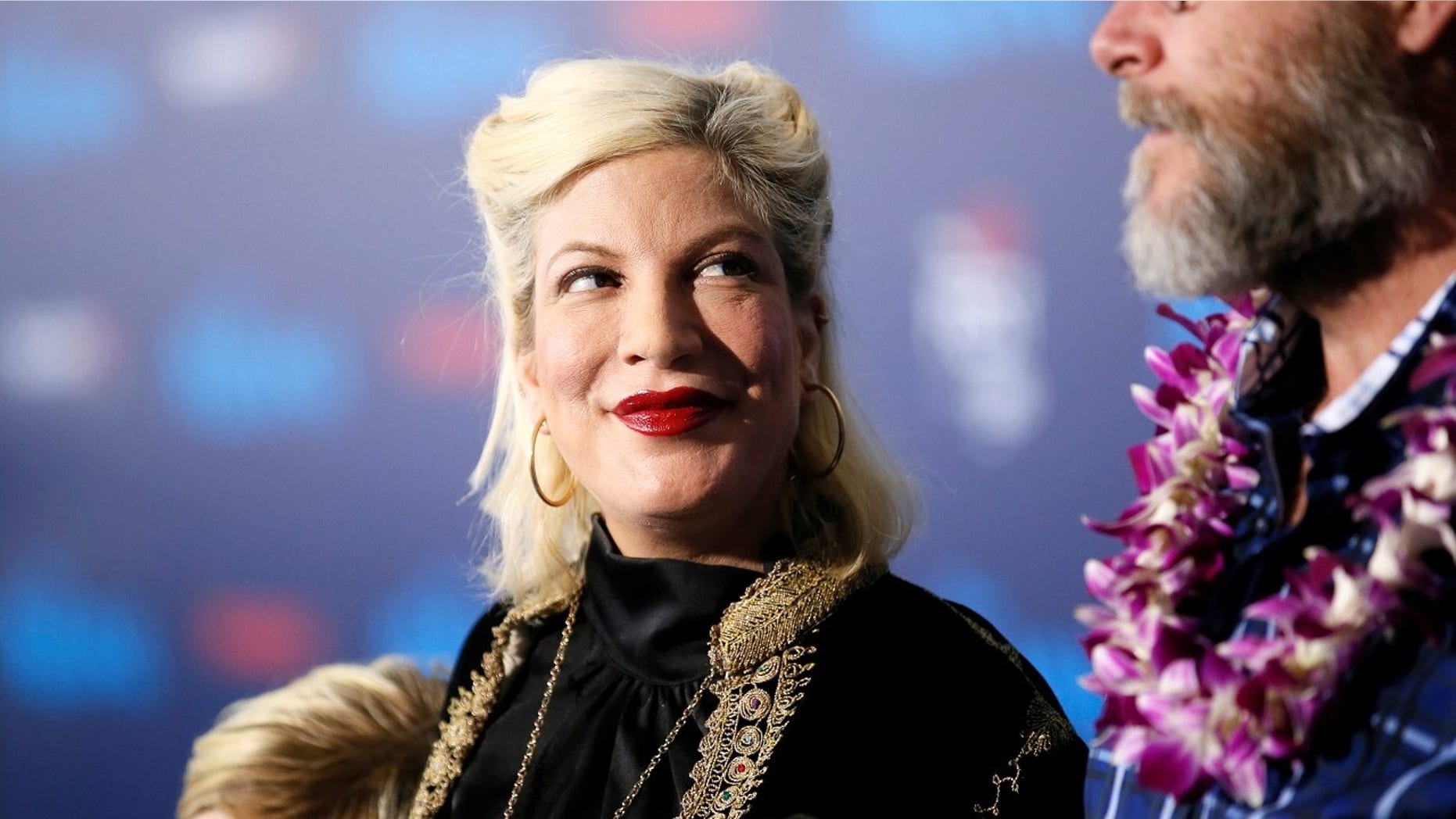 Tori Spelling went back to work over the weekend following family turmoil that began earlier this month.