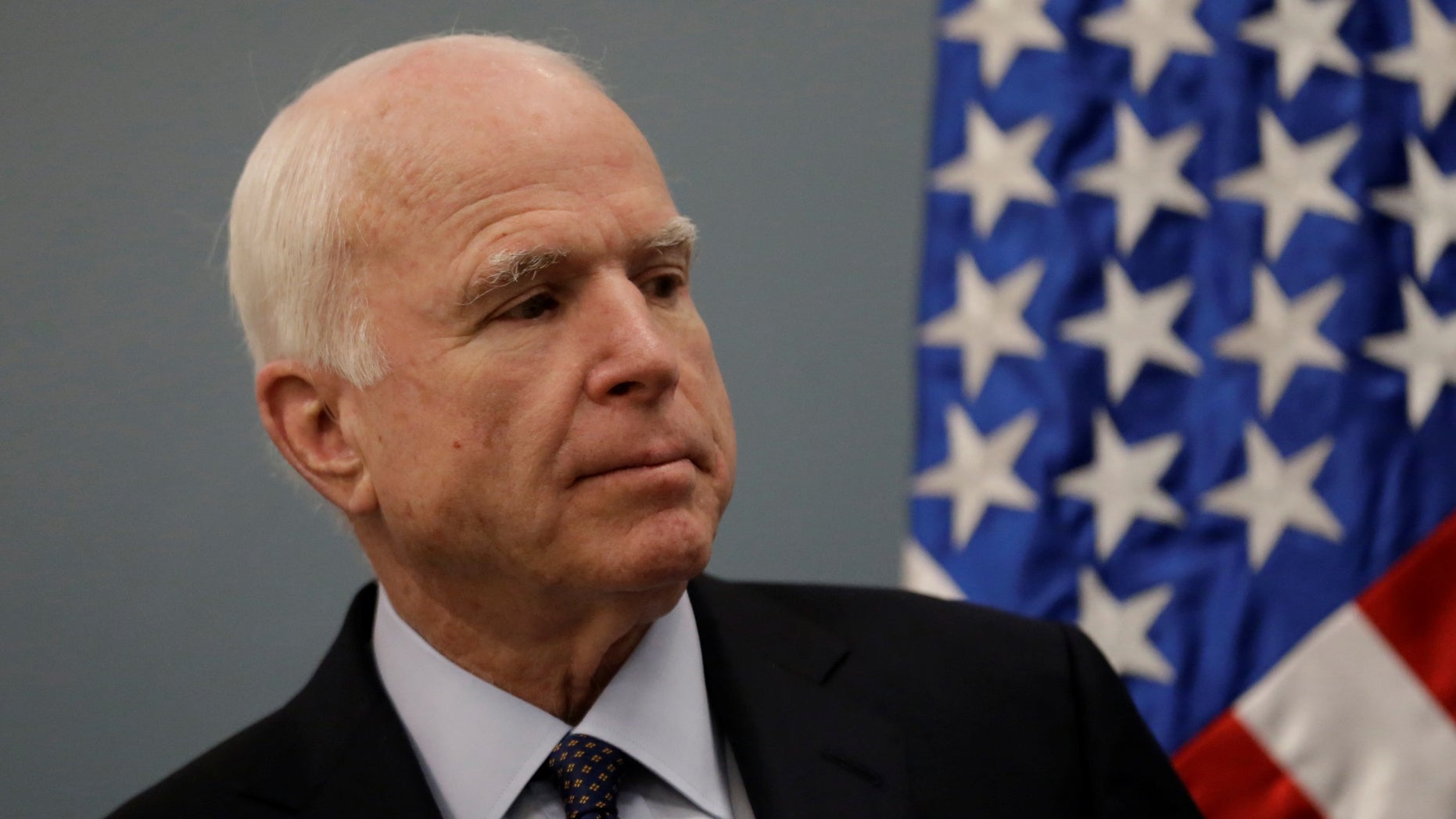 Months later, President Trump still attacks Sen. John McCain, R-Ariz., for his vote against a skinny repeal of ObamaCare.