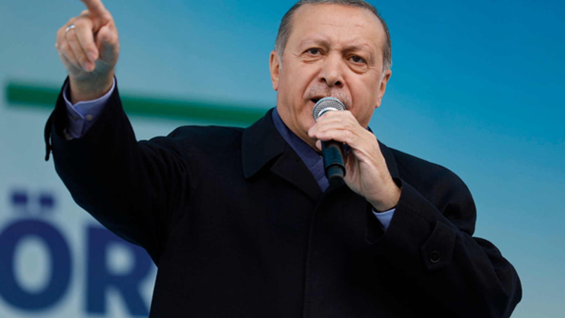 Turkish President Recep Tayyip Erdogan criticized Israel in comments in Istanbul on Monday.