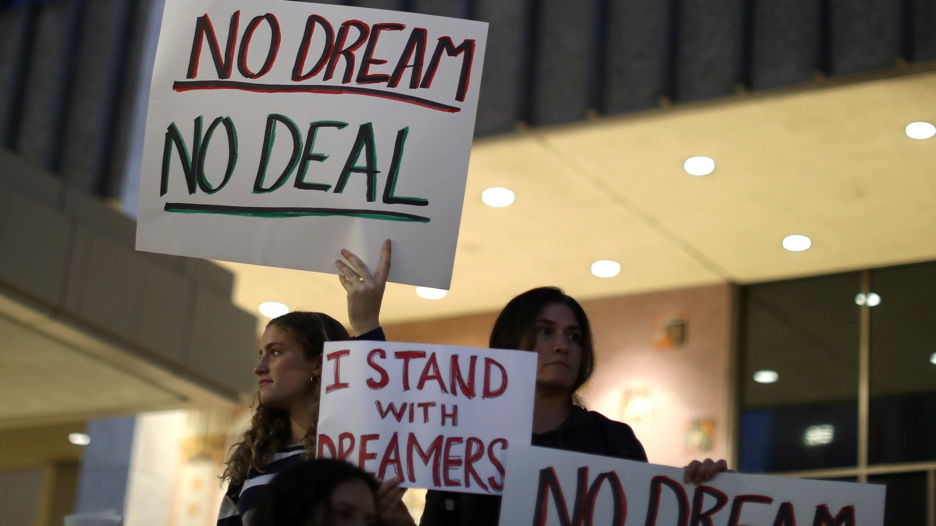 Pro-DREAM Act protesters march in Los Angeles this past January.
