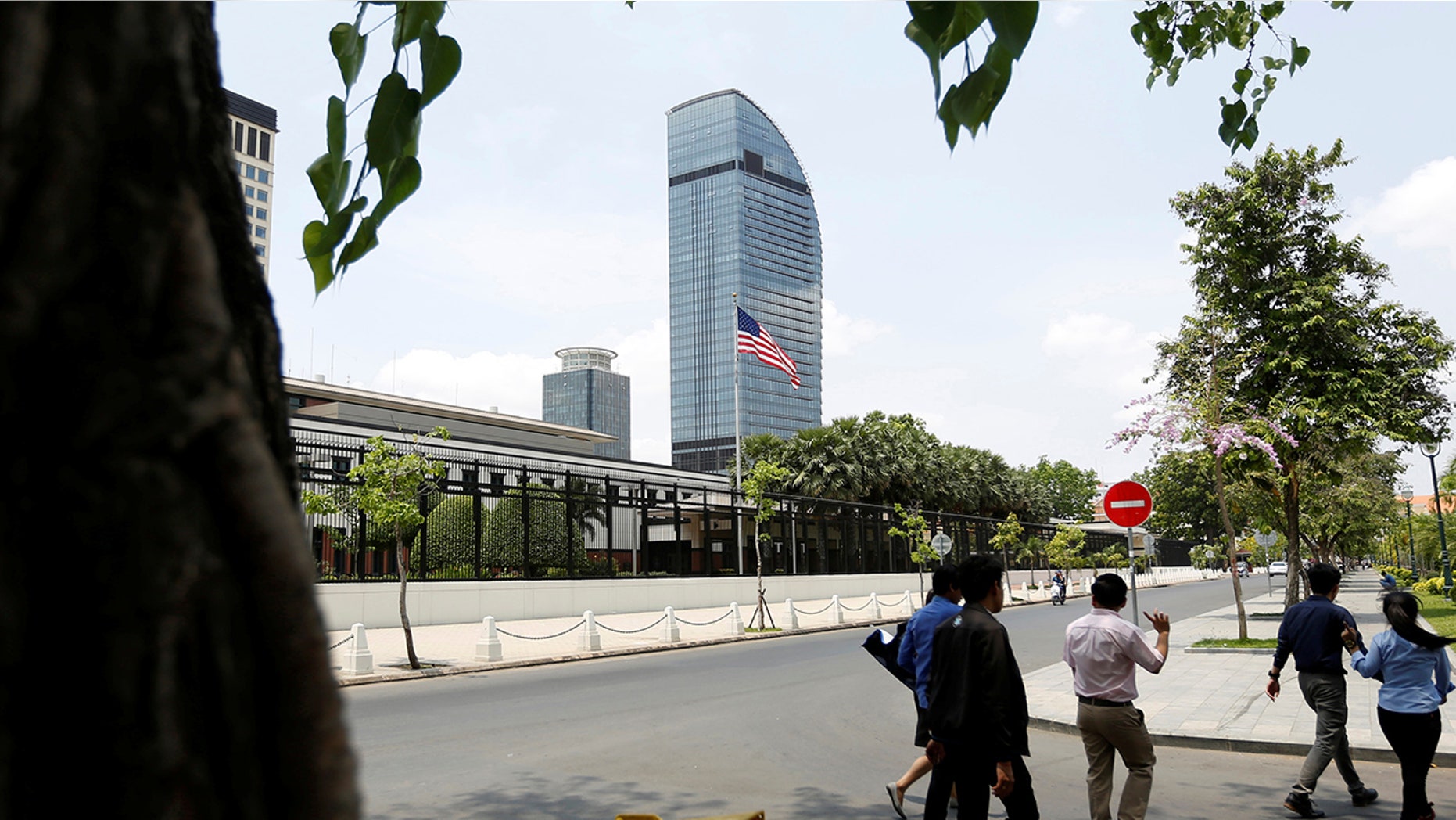 At least 32 employees at the U.S. Embassy in Cambodia were fired for allegedly sharing pornographic material.