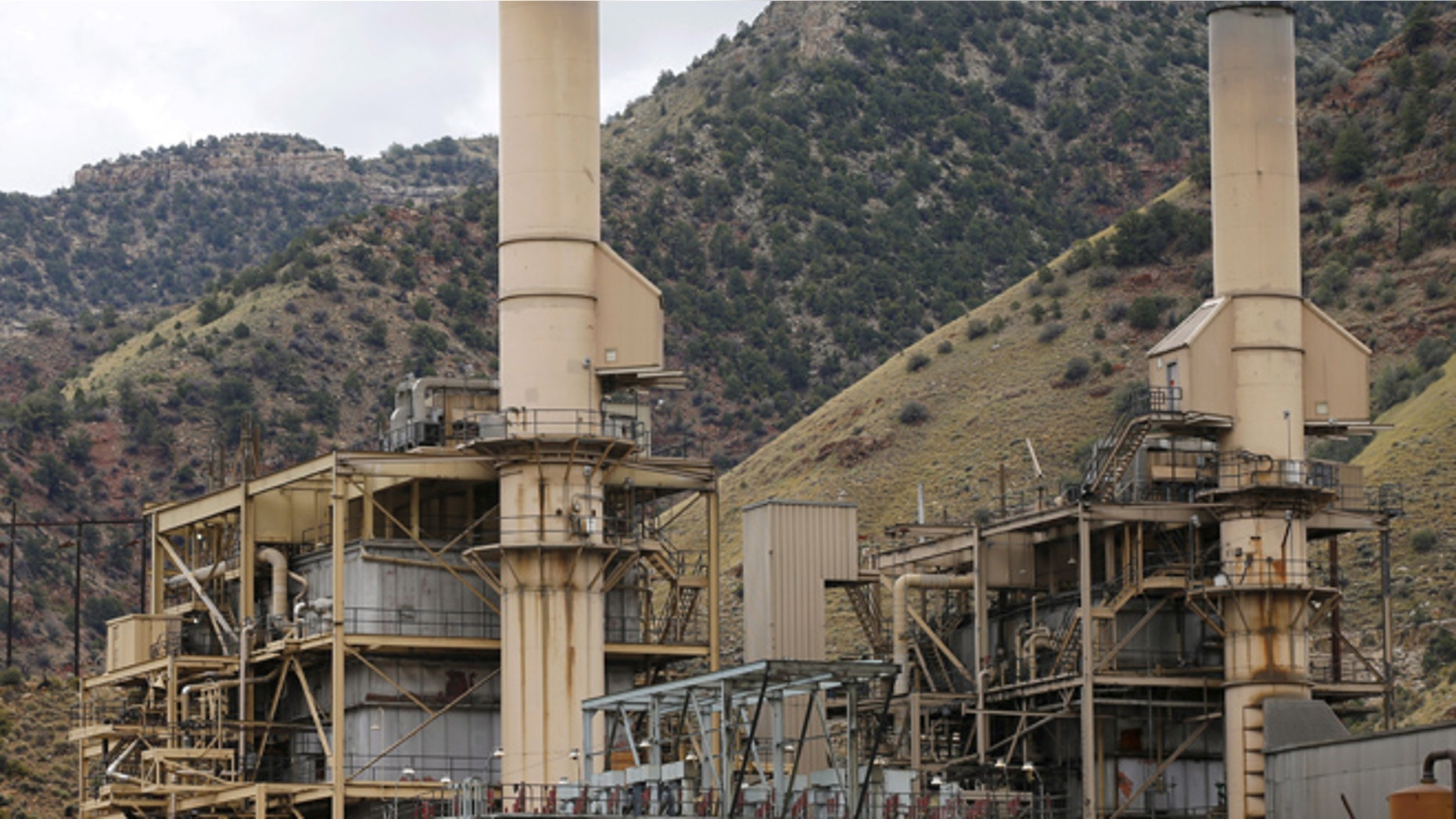 Aug. 3, 2015: Smoke no longer rises out of the smokestacks at the coal-fired Castle Gate Power Plant outside Helper, Utah.