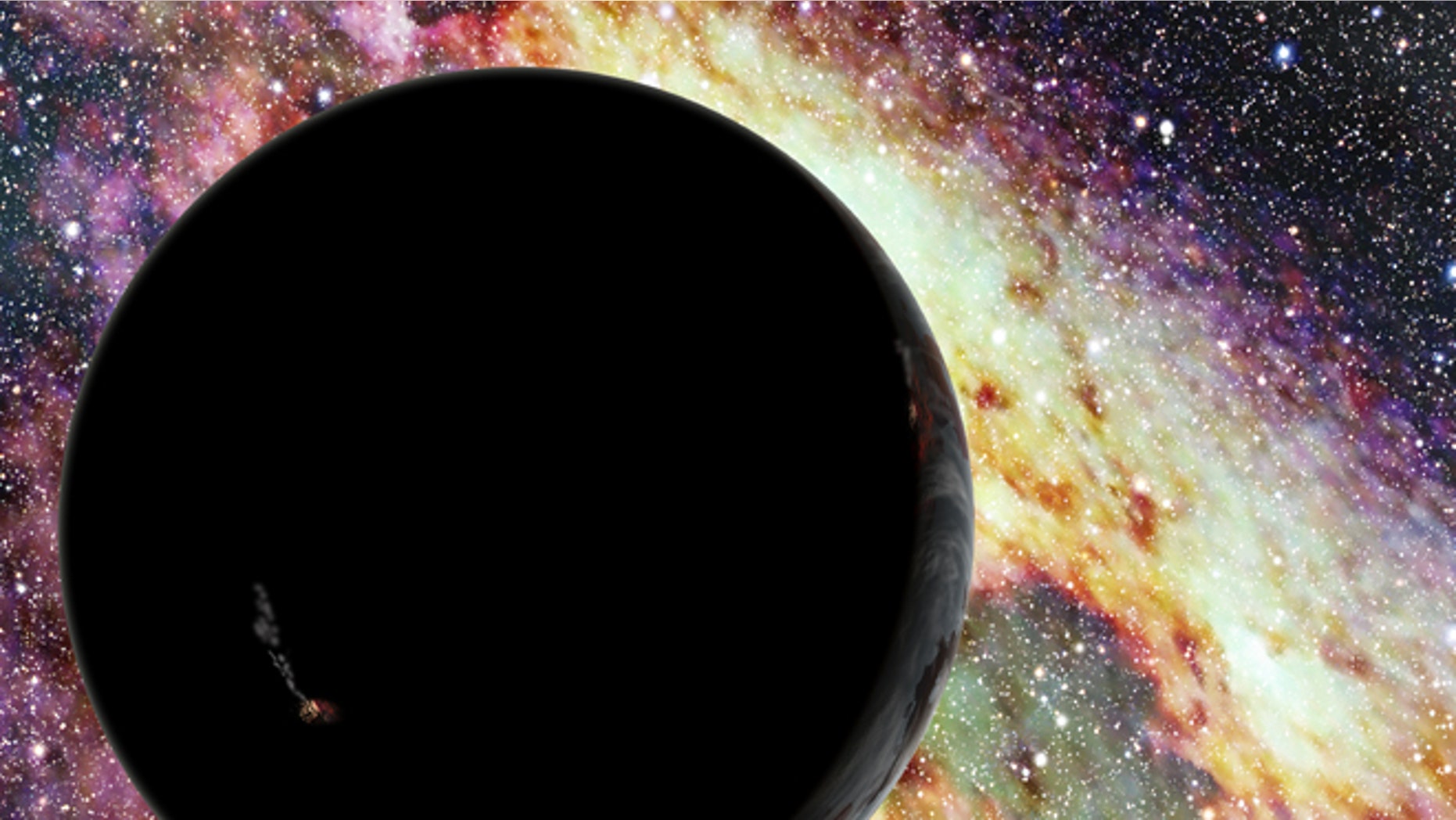 In this artist's conception, a runaway planet zooms through interstellar space. New research suggests that the supermassive black hole at our galaxy's center can fling planets outward at relativistic speeds. Eventually, such worlds will escape the Milky Way and travel through the lonely intergalactic void.