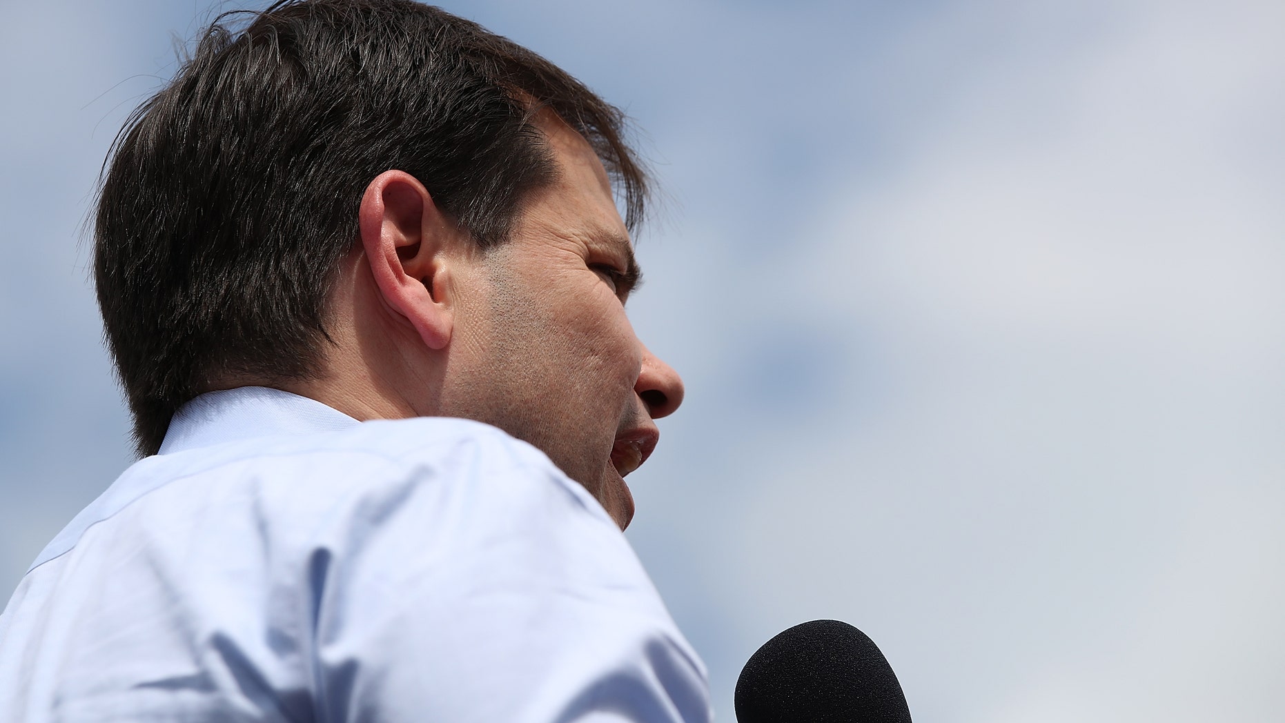 Sen. Marco Rubio while campaigning at That Little Restaurant March 14, 2016 in Melbourne, Florida.