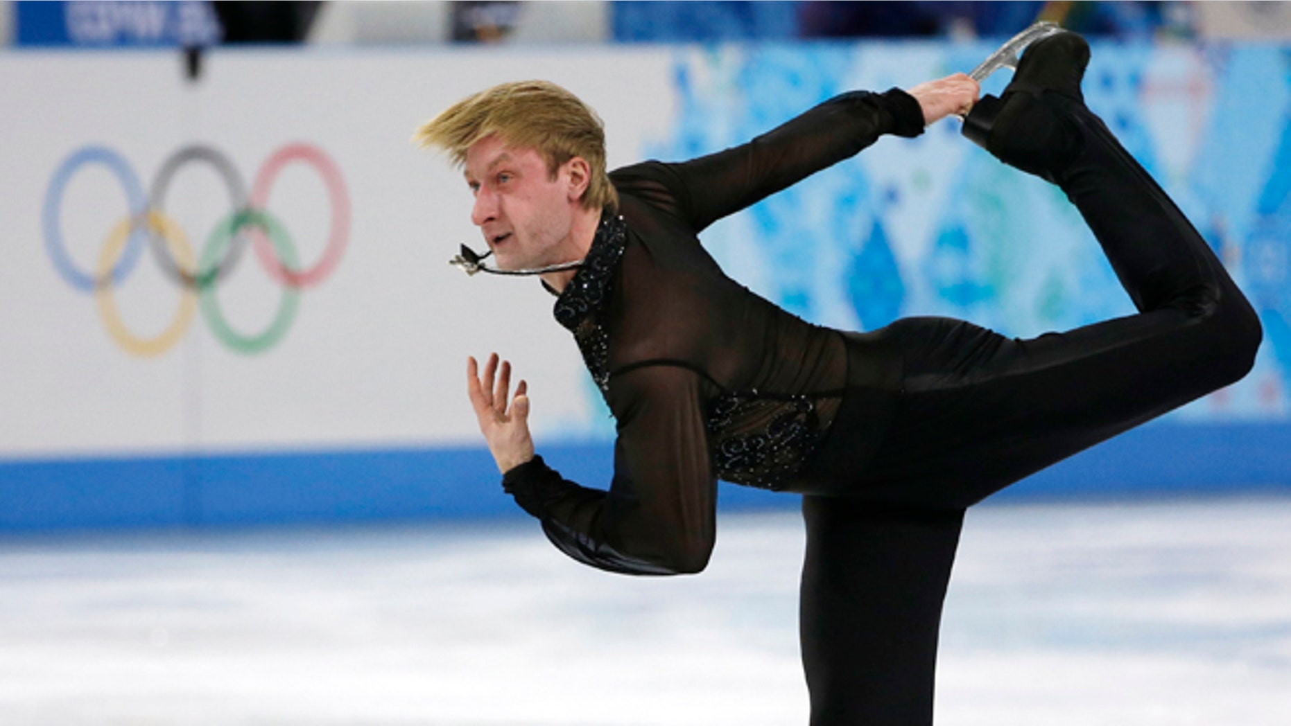 Feb. 9, 2014: Evgeni Plushenko of Russia competes in the men's team free skate figure skating competition at the Iceberg Skating Palace during the 2014 Winter Olympics in Sochi, Russia.