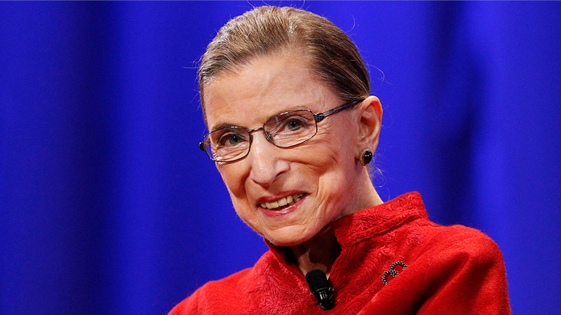 Justice Ruth Bader Ginsburg attends the lunch session of The Women's Conference in Long Beach, California October 26, 2010