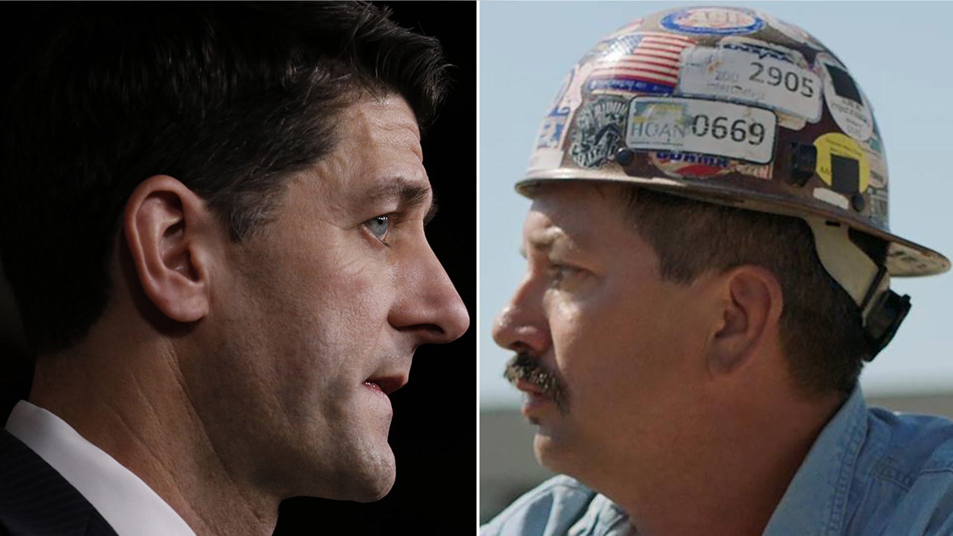 House Speaker Paul Ryan, left, is facing a challenge for his Wisconsin congressional seat from Democrat Randy Bryce.
