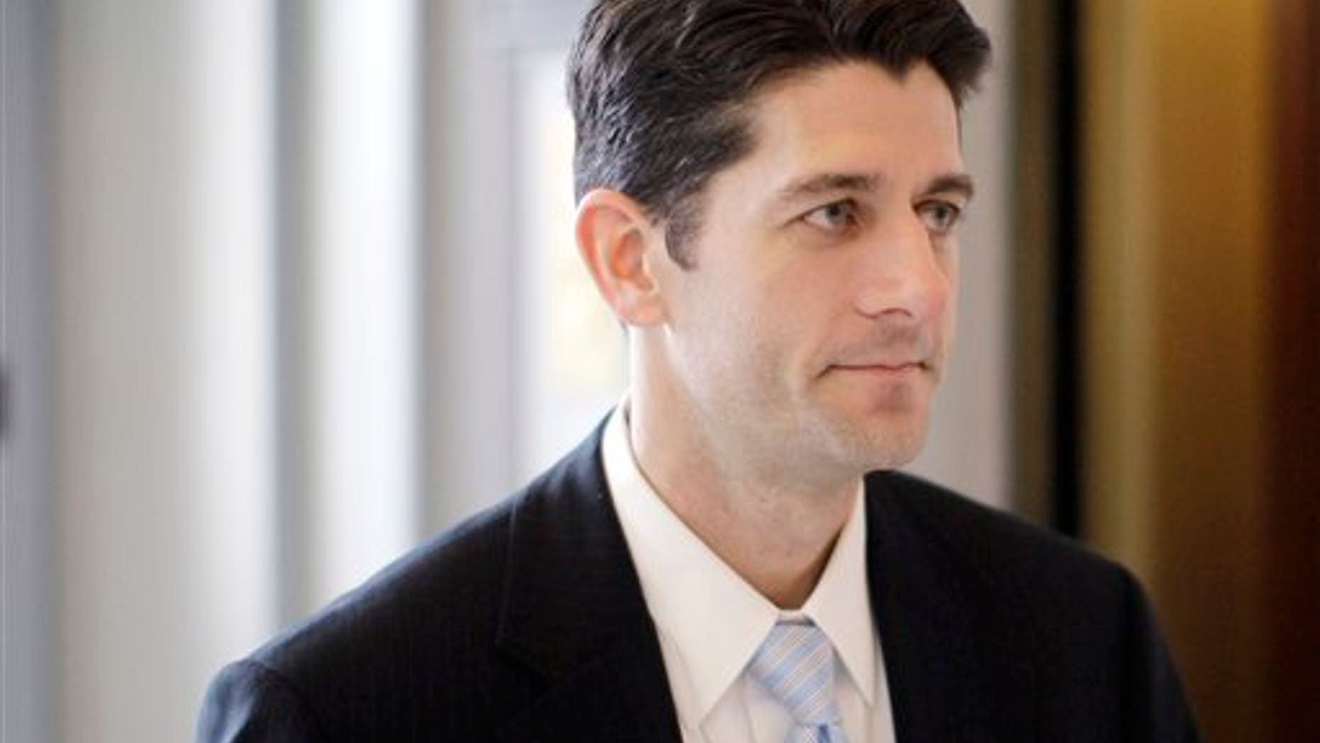 Jan. 4, 2011: Incoming House Budget Committee Chairman Paul Ryan, R-Wis., arrives for a closed GOP conference on Capitol Hill.