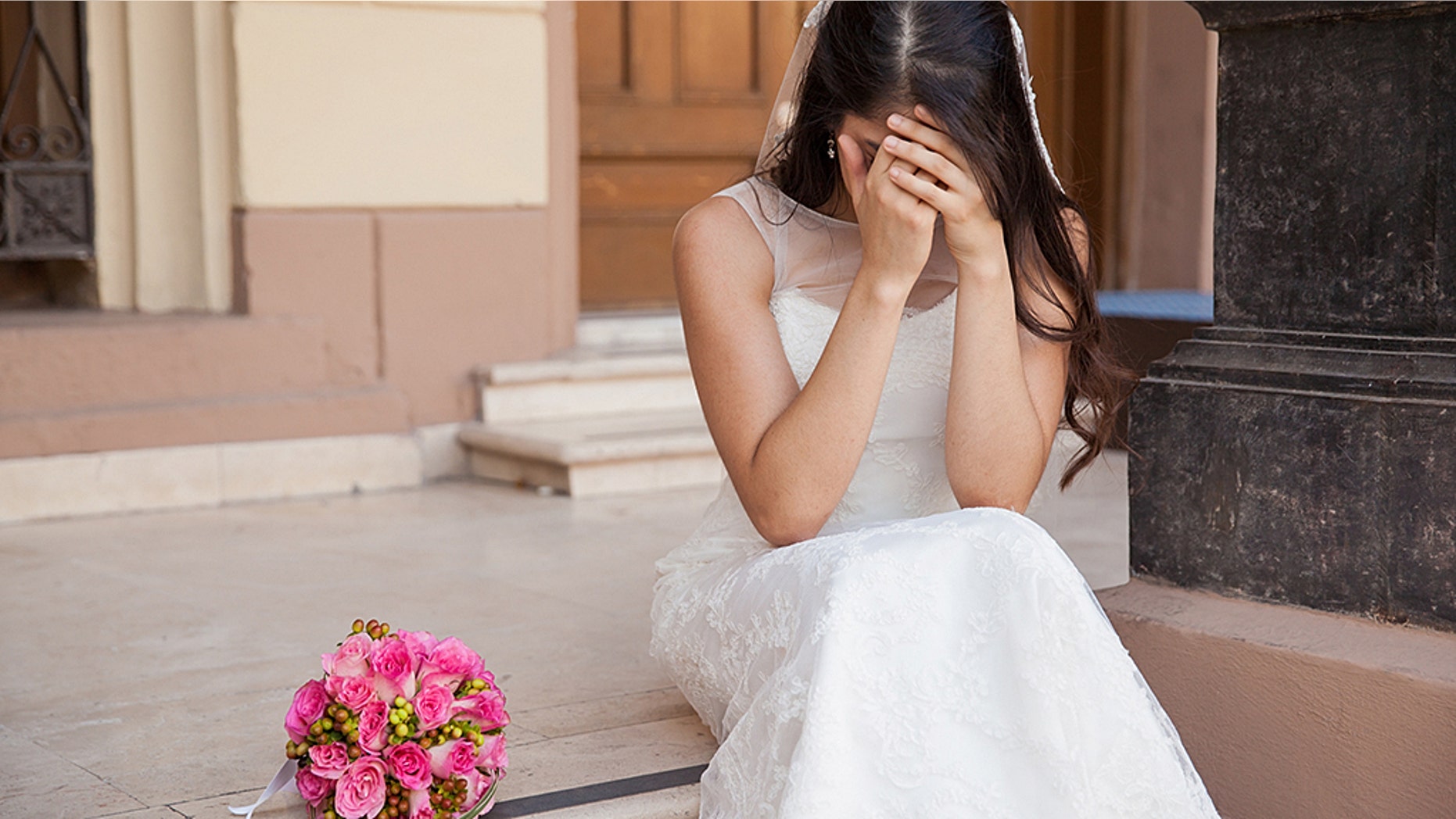 A woman claimed she was tricked into marrying a stranger in a mock wedding.