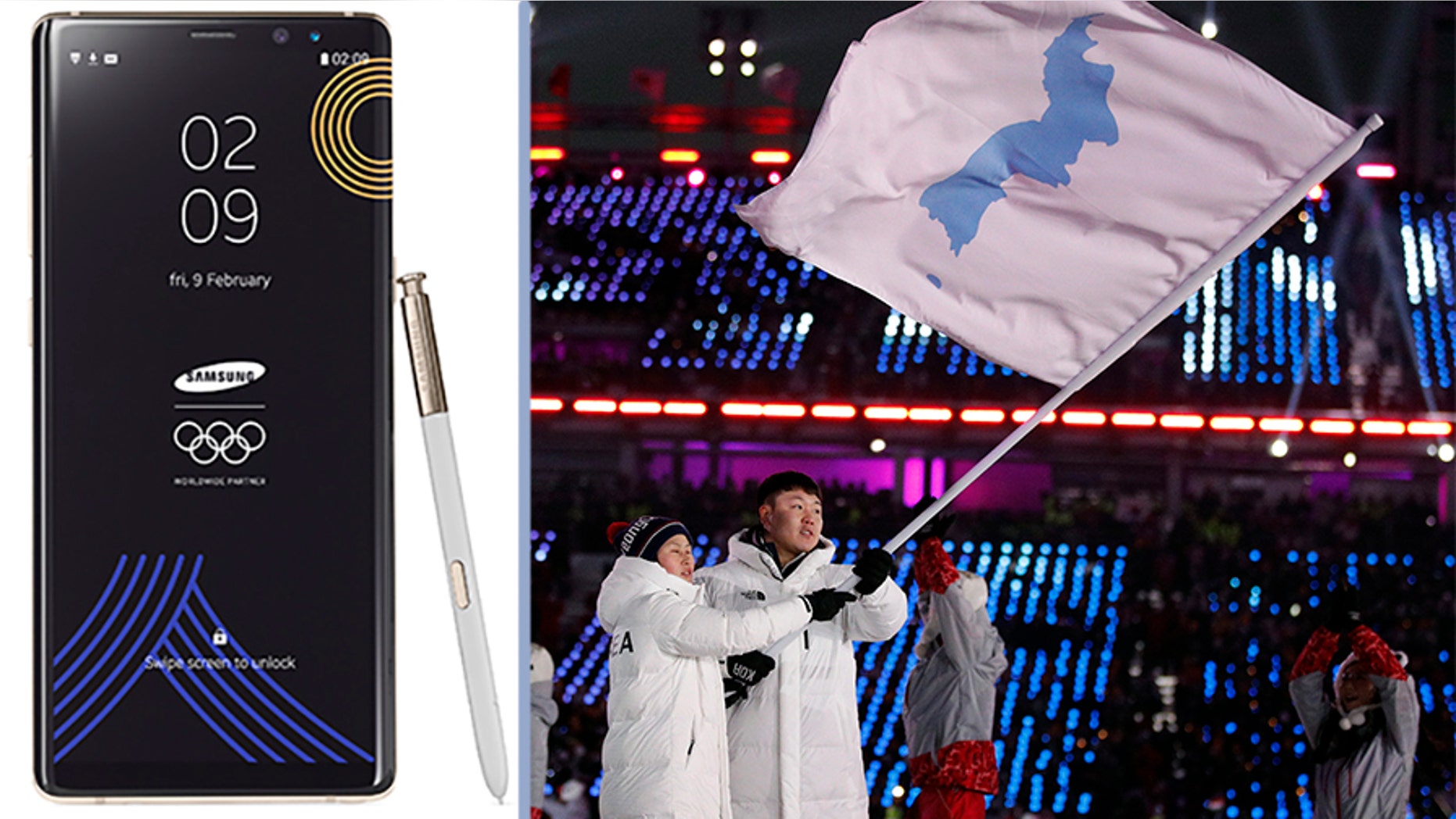 Samsung Electronics donated the limited edition phones for athletes and officials at the International Olympic Committee so that they can document every moment and share their memories with the world. The Winter Olympic Games organizer is in limbo whether handing out the device to North Koreans and Iranians would violate global sanctions.