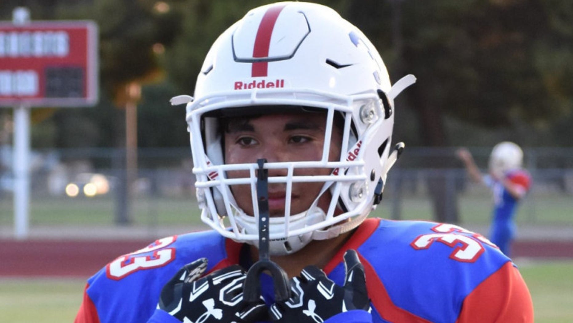 Carlos Sanchez, 16, collapsed during a blocking play in an Oct. 20 game.