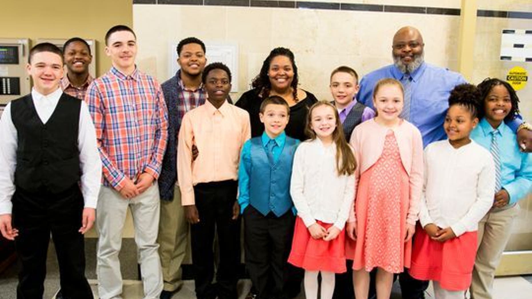 Christopher and Christina Sanders adopted six foster children and now have 11 kids. The adoption was finalized on April 27, 2017.