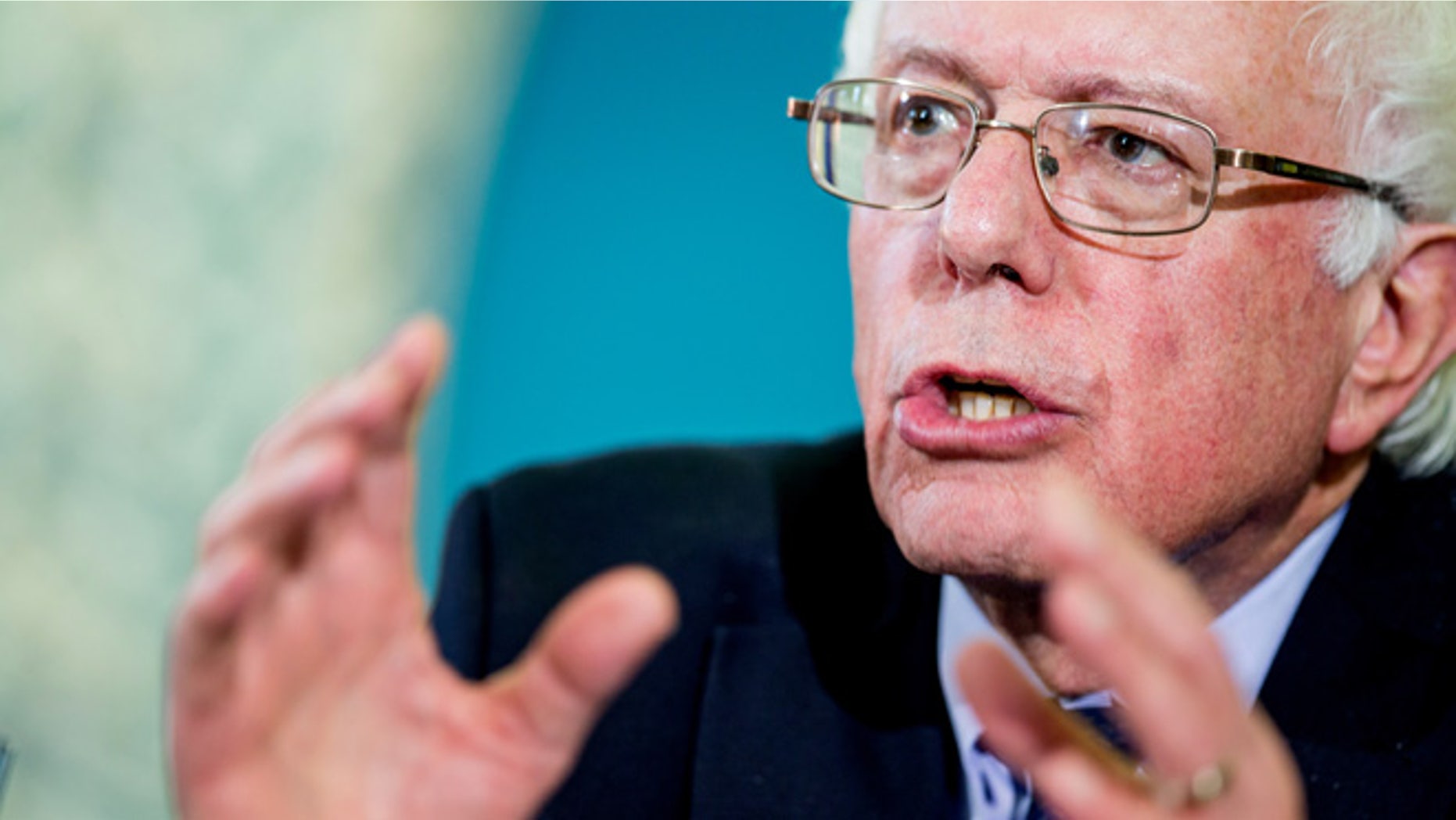 Dec. 16, 2015: Democratic presidential candidate Sen. Bernie Sanders, I-Vt, speaks during an interfaith roundtable hosted by Imam Talib Shareef at Masjid Muhammad, the Nation's Mosque in Washington.