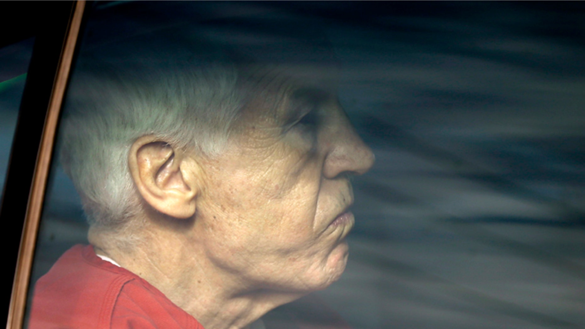 Oct. 9, 2012: Former Penn State University assistant football coach Jerry Sandusky is driven from the Centre County Courthouse after being sentenced in Bellefonte, Pa.