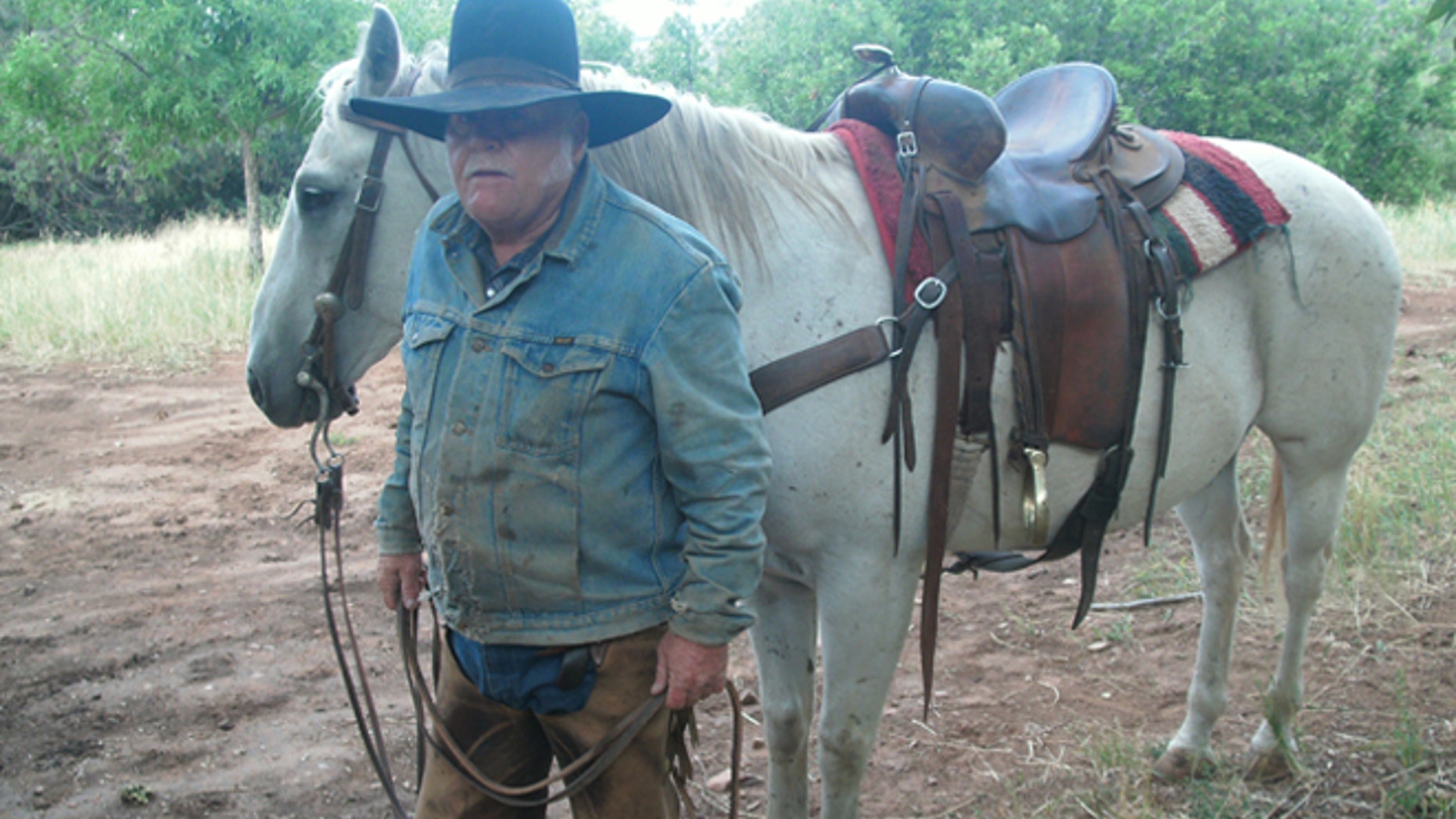 Rancher Sandy Johnson in San Juan County, Utah.